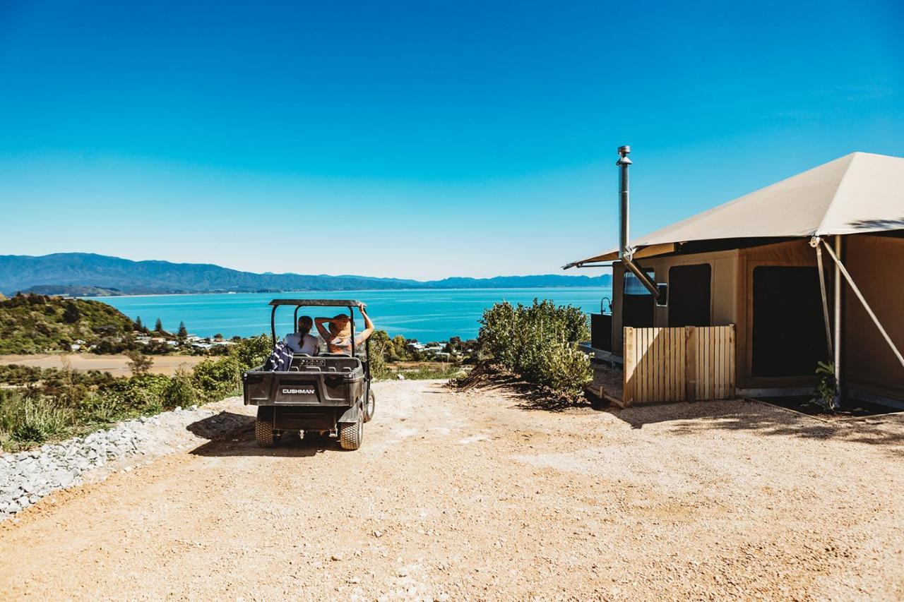 Drift Off Grid Luxury Eco Glamping Hotel Tarakohe Bagian luar foto